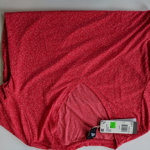 Adidas Women's Coral Red V-NECK - Picture 6 of 6